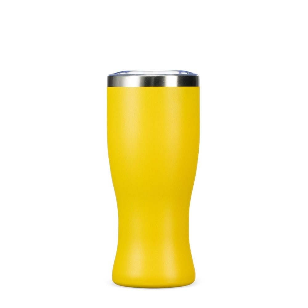 Brinde Copo Térmico 480ml Personalizado - Cor Amarelo Brinde Copo Térmico 480ml Personalizado - Cor Amarelo