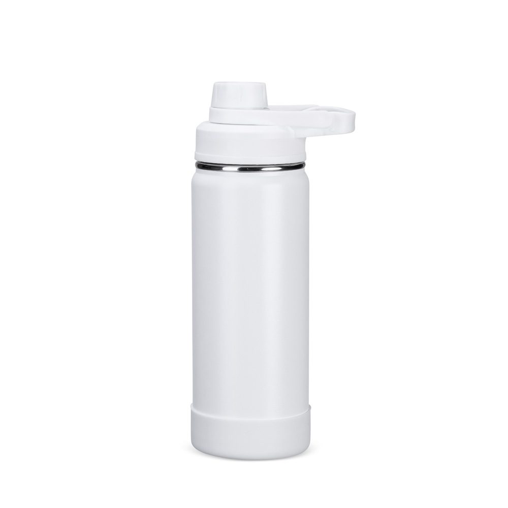 Brinde Garrafa Térmica 550ml Personalizada - Cor Branco Brinde Garrafa Térmica 550ml Personalizada - Cor Branco