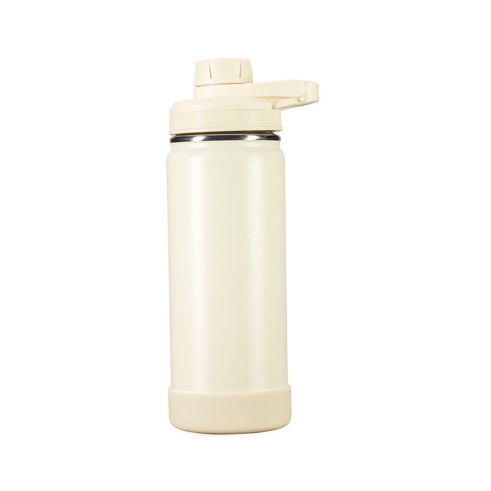 Brinde Garrafa Térmica 550ml Personalizada - Cor Creme Brinde Garrafa Térmica 550ml Personalizada - Cor Creme