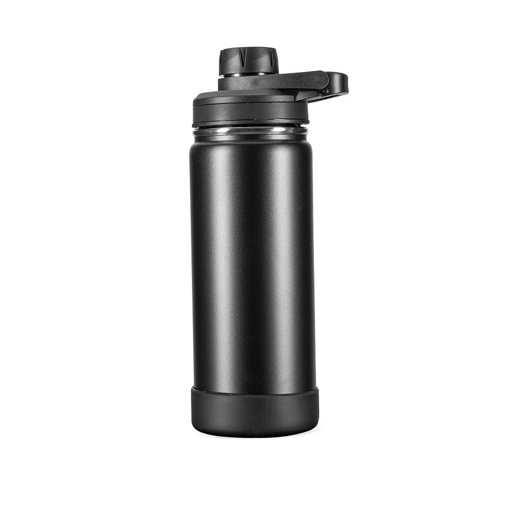 Brinde Garrafa Térmica 550ml Personalizada - Cor Preto Brinde Garrafa Térmica 550ml Personalizada - Cor Preto