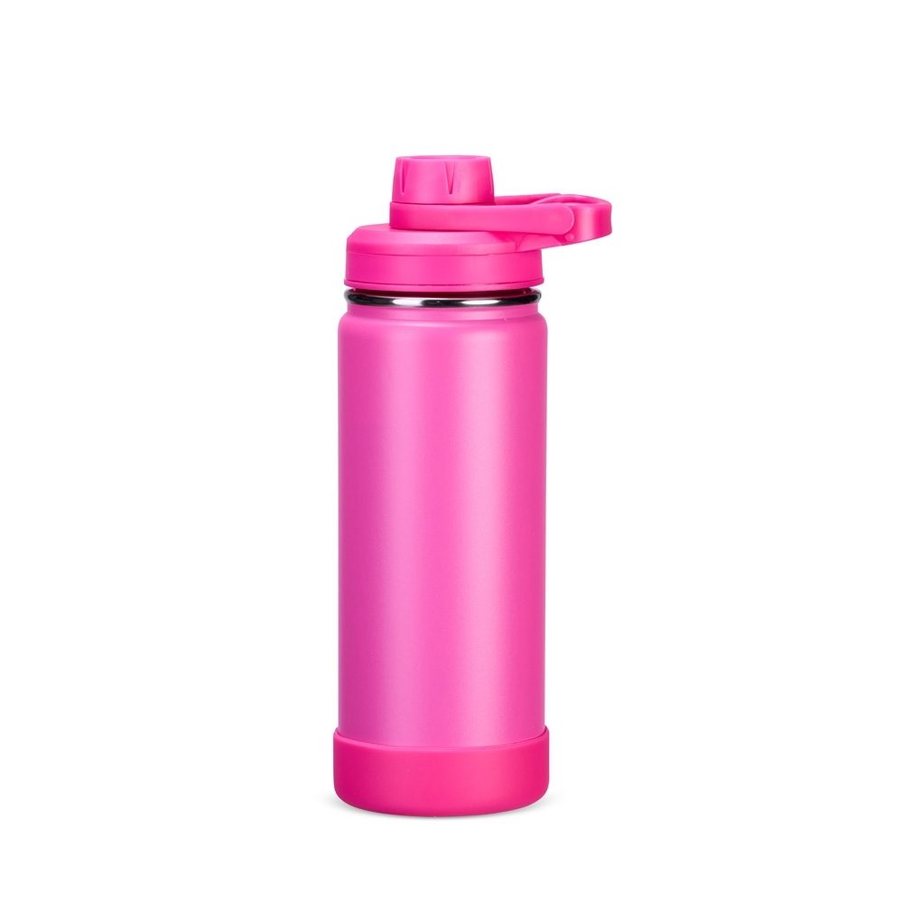 Brinde Garrafa Térmica 550ml Personalizada - Cor Rosa Escuro Brinde Garrafa Térmica 550ml Personalizada - Cor Rosa Escuro