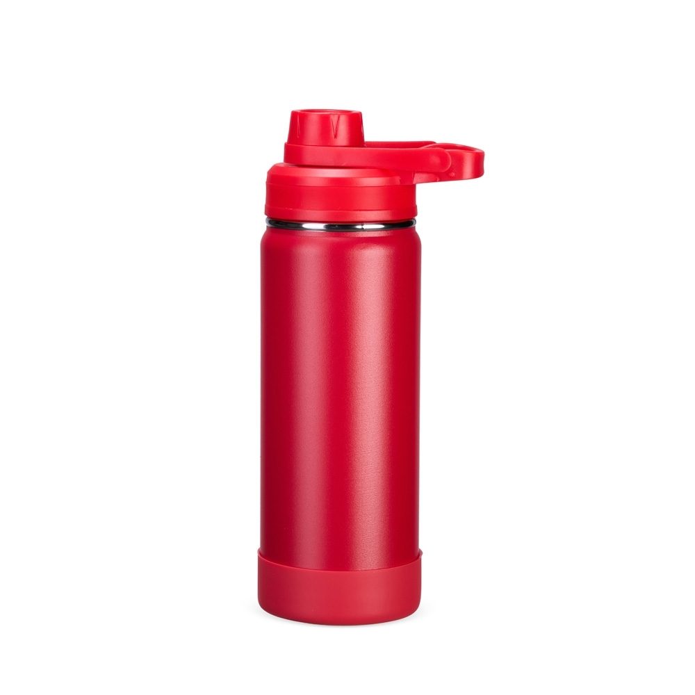 Brinde Garrafa Térmica 550ml Personalizada - Cor Vermelho Brinde Garrafa Térmica 550ml Personalizada - Cor Vermelho