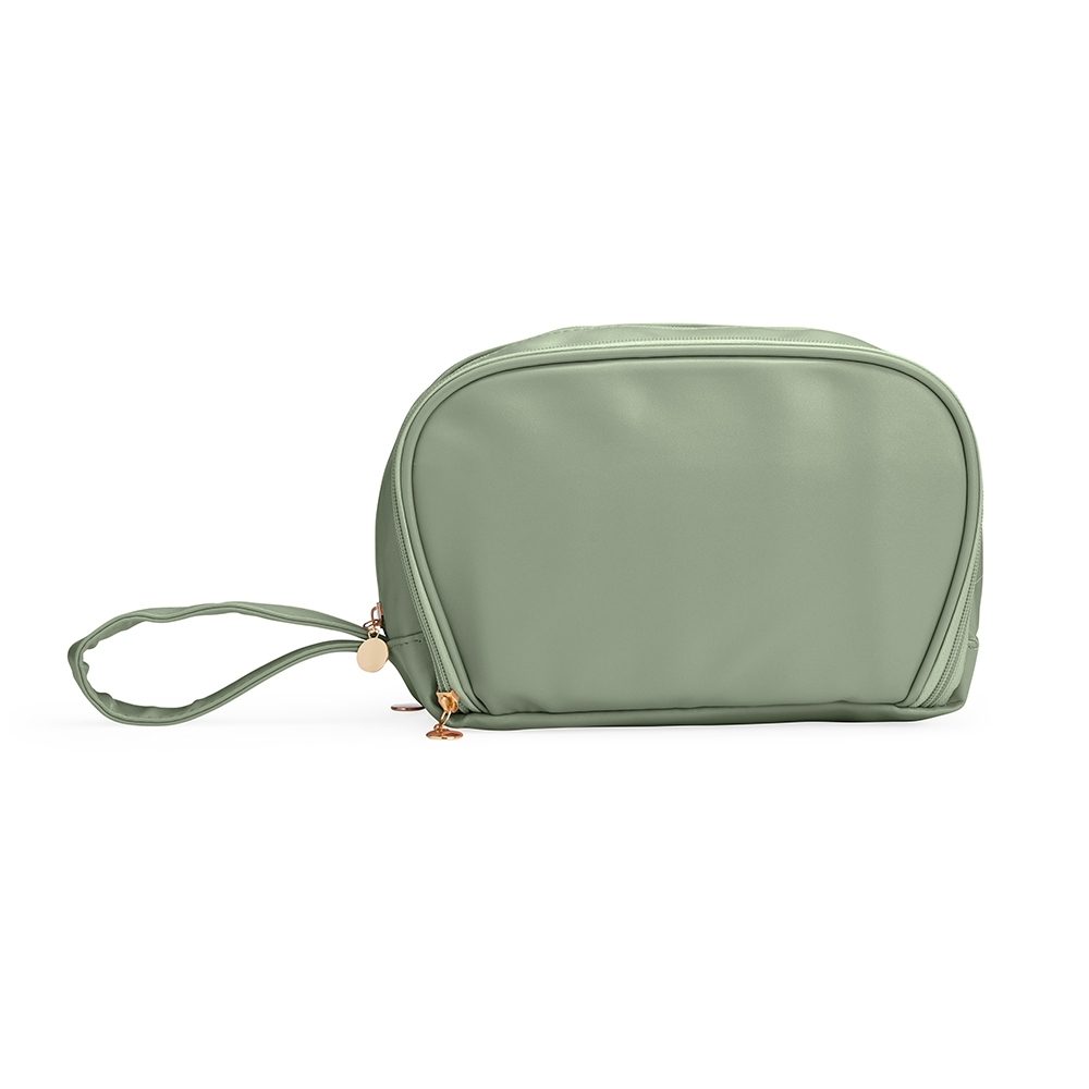Brinde Nécessaire de Couro Sintético Personalizada - Cor Verde Brinde Nécessaire de Couro Sintético Personalizada - Cor Verde