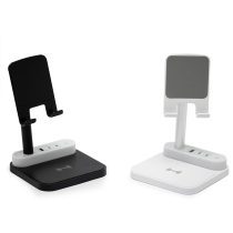 Brinde Base de Carregamento com Suporte Celular e Luminária Personalizada - Veg Brindes. Brinde Base de Carregamento com Suporte Celular e Luminária Personalizada - Veg Brindes.
