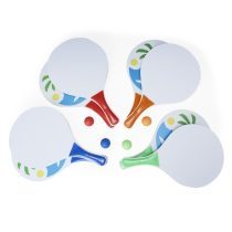 Brinde Kit Frescobol MDF Personalizado - Veg Brindes. Brinde Kit Frescobol MDF Personalizado - Veg Brindes.
