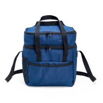 Brinde Bolsa Térmica Dupla 14L Personalizada - Cor Azul