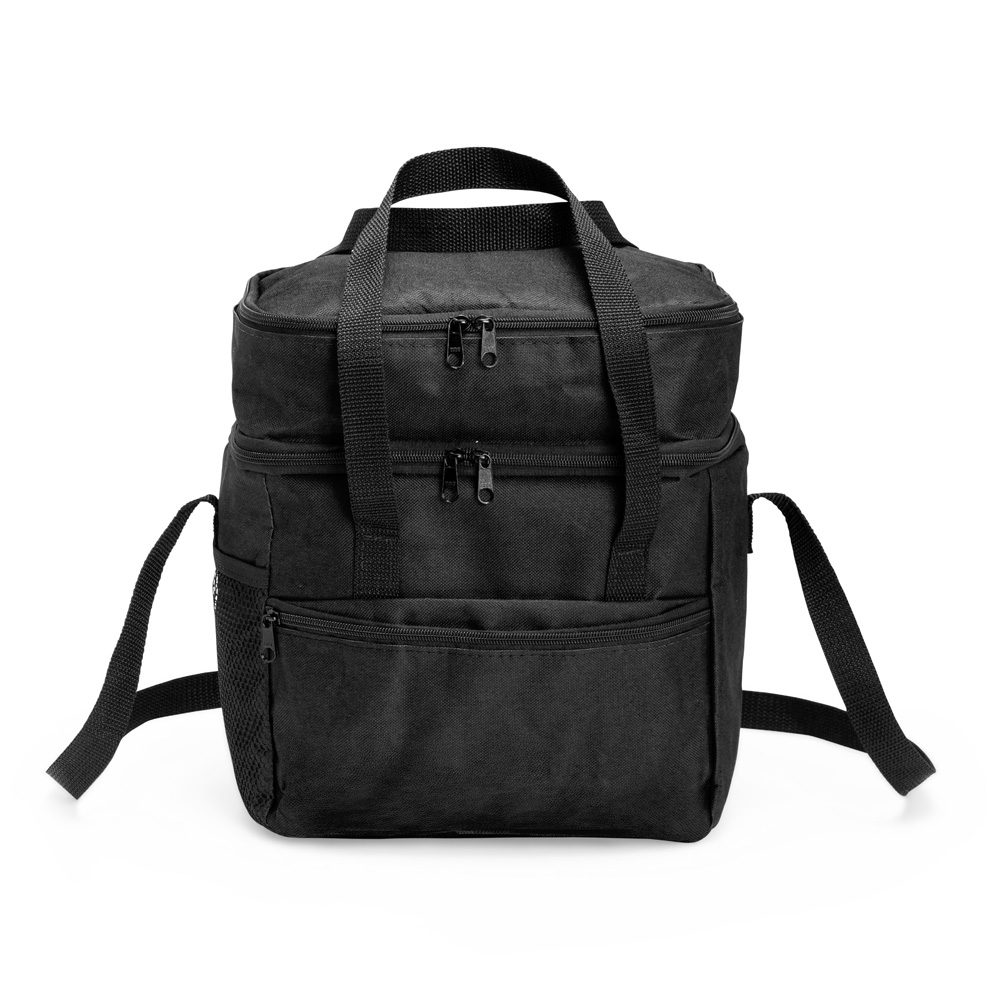 Brinde Bolsa Térmica Dupla 14L Personalizada - Cor Preto Brinde Bolsa Térmica Dupla 14L Personalizada - Cor Preto