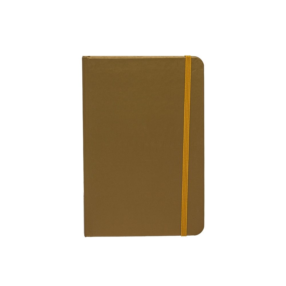 Brinde Caderneta Couchê Personalizado - Cor Dourado Brinde Caderneta Couchê Personalizado - Cor Dourado