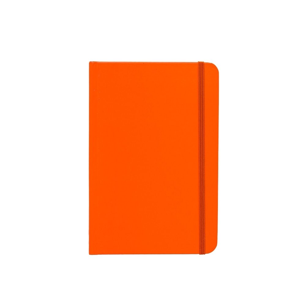 Brinde Caderneta Couchê Personalizado - Cor Laranja Brinde Caderneta Couchê Personalizado - Cor Laranja