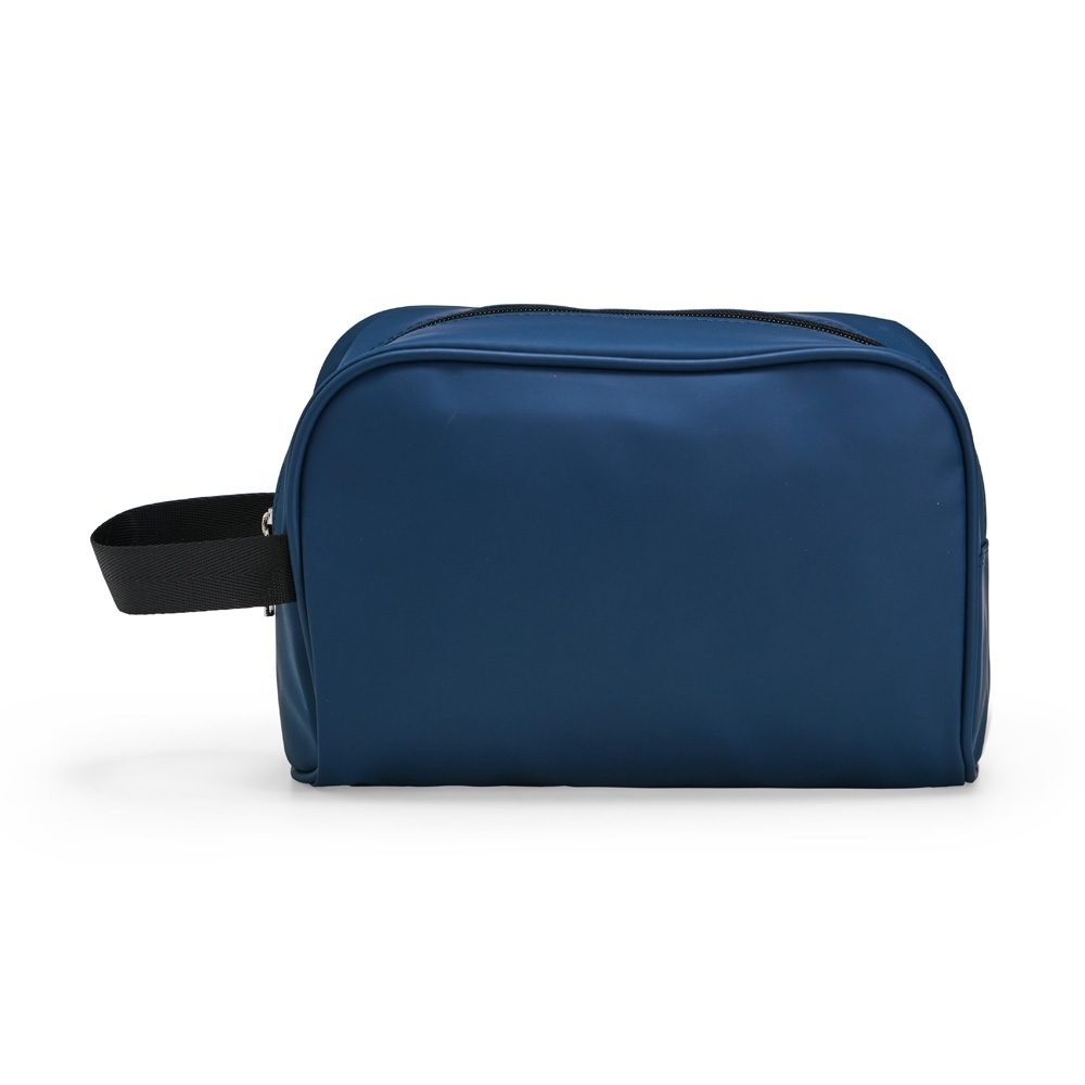 Brinde Nécessaire Couro Sintético Personalizada - Cor Azul Brinde Nécessaire Couro Sintético Personalizada - Cor Azul