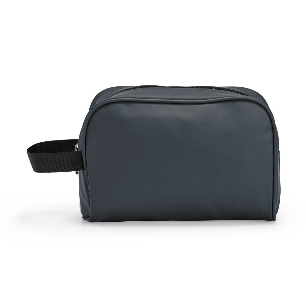 Brinde Nécessaire Couro Sintético Personalizada - Cor Cinza Brinde Nécessaire Couro Sintético Personalizada - Cor Cinza
