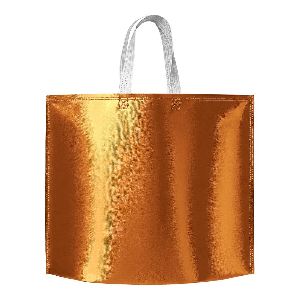 Brinde Sacola TNT Metalizado Personalizada - Cor Cobre Brinde Sacola TNT Metalizado Personalizada - Cor Cobre
