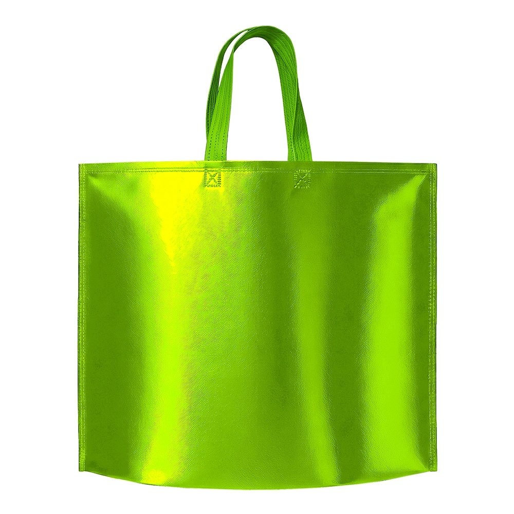 Brinde Sacola TNT Metalizado Personalizada - Cor Verde Claro Brinde Sacola TNT Metalizado Personalizada - Cor Verde Claro