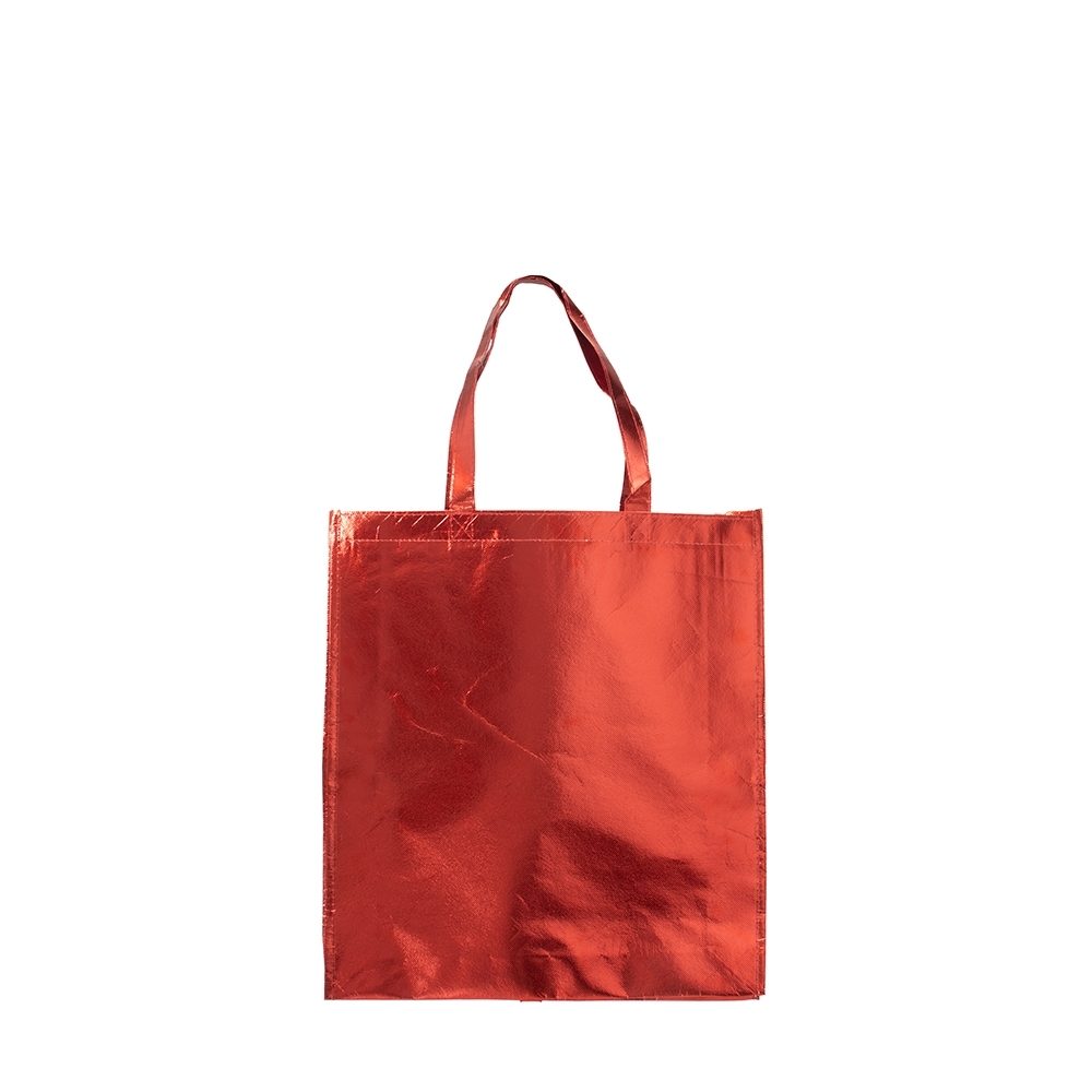 Brinde Sacola TNT Metalizado Personalizada - Cor Vermelho Brinde Sacola TNT Metalizado Personalizada - Cor Vermelho