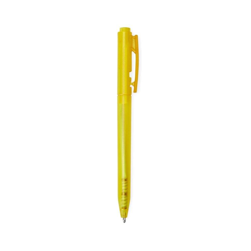 Brinde Caneta Plástica Personalizado - Cor Amarelo Brinde Caneta Plástica Personalizado - Cor Amarelo