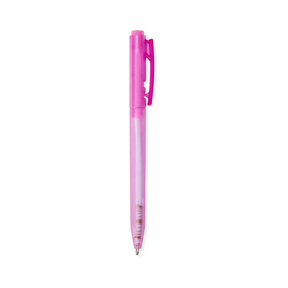 Brinde Caneta Plástica Personalizado - Cor Rosa Brinde Caneta Plástica Personalizado - Cor Rosa