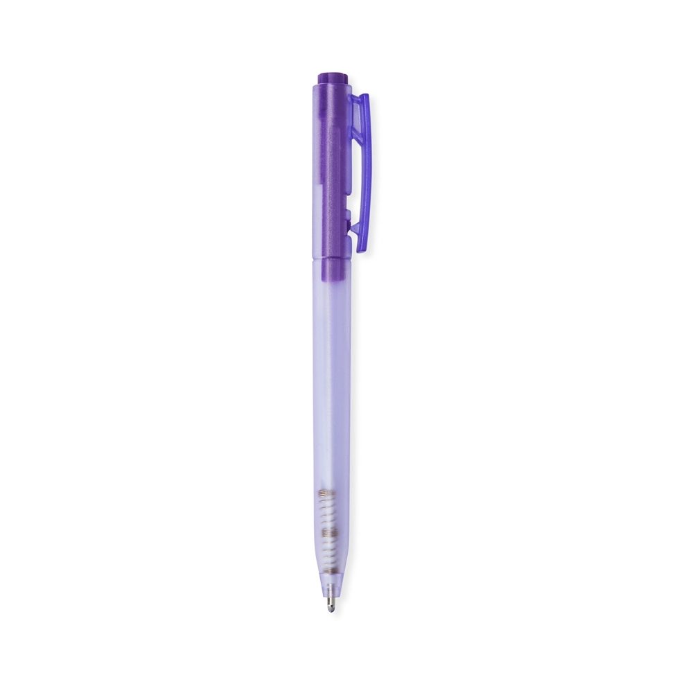 Brinde Caneta Plástica Personalizado - Cor Roxo Brinde Caneta Plástica Personalizado - Cor Roxo
